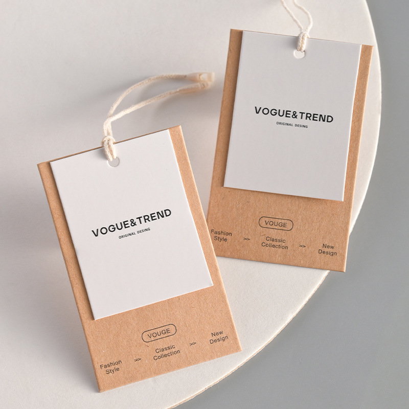 Streetwear Brand Tags - Custom Vintage Kraft Paper Hang Tags
