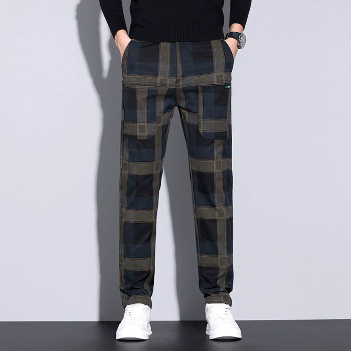 Men's Plaid Pants – Slim Fit C - Streetwear Brand Tags recension och pris
