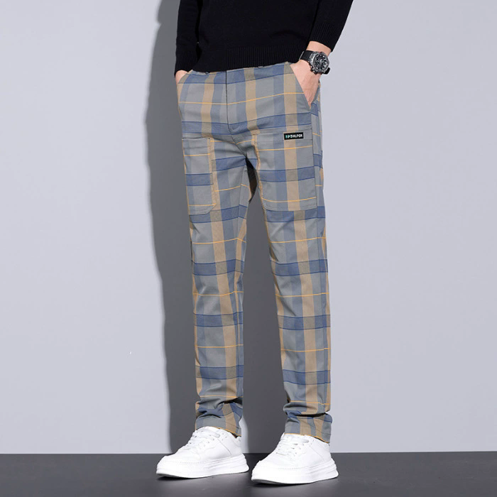 Men's Plaid Pants – Slim Fit C - Streetwear Brand Tags recension och pris