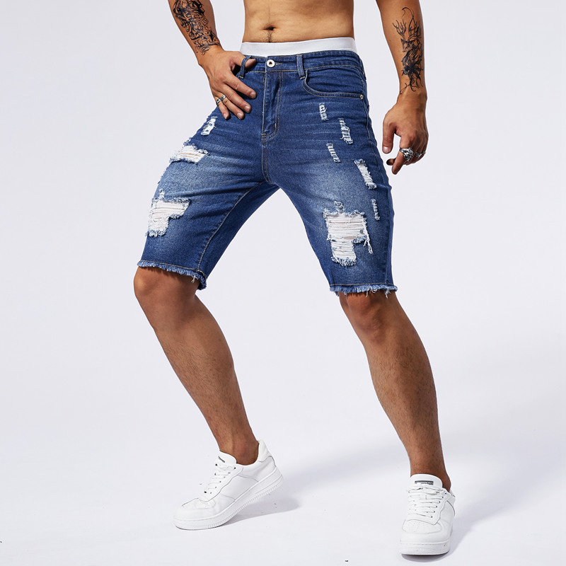 2025 Summer New Men's Ripped D - Streetwear Brand Vintage recension och pris