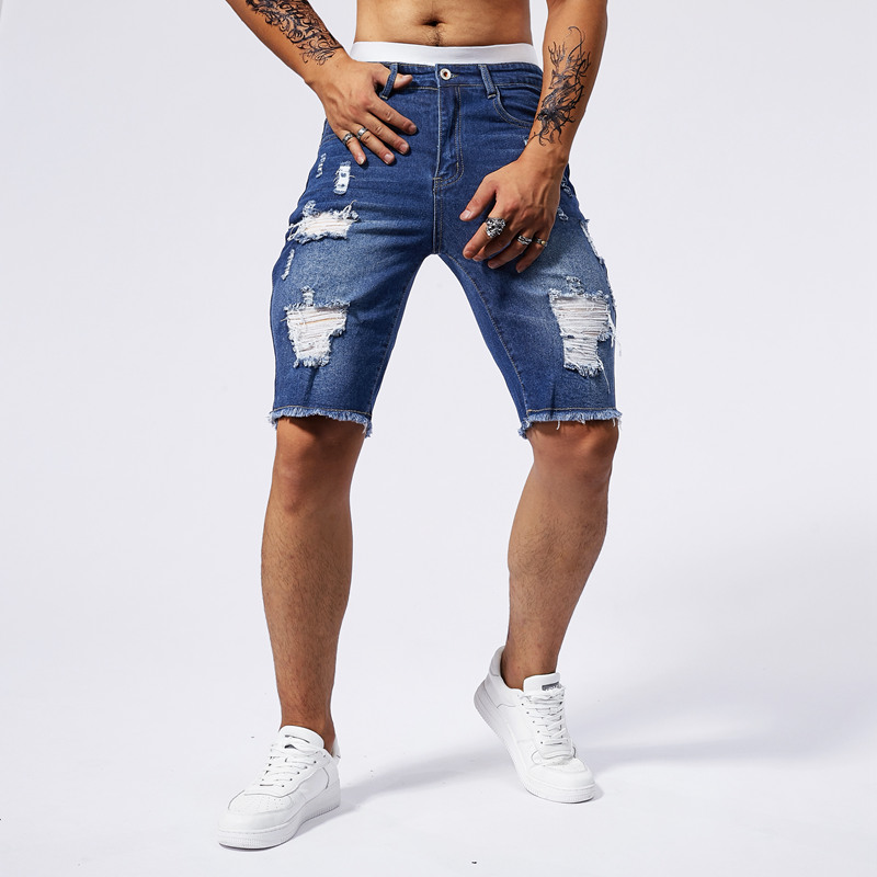 2025 Summer New Men's Ripped D - Streetwear Brand Vintage recension och pris