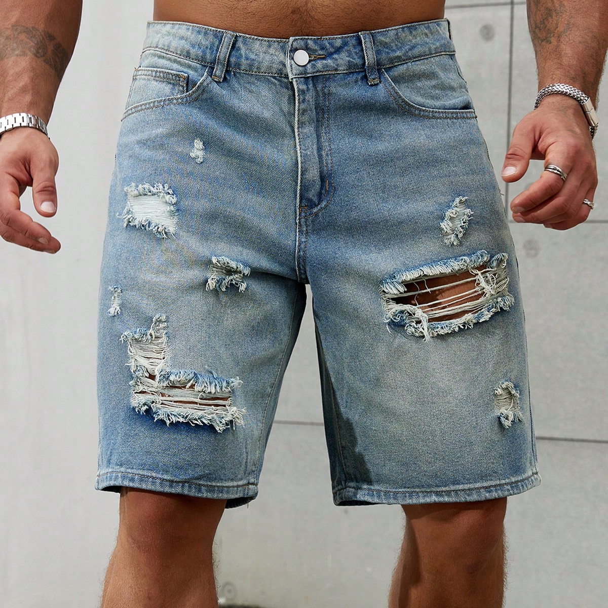 New Fashion Mens Ripped Short  - Streetwear Clothing Brands recension och pris