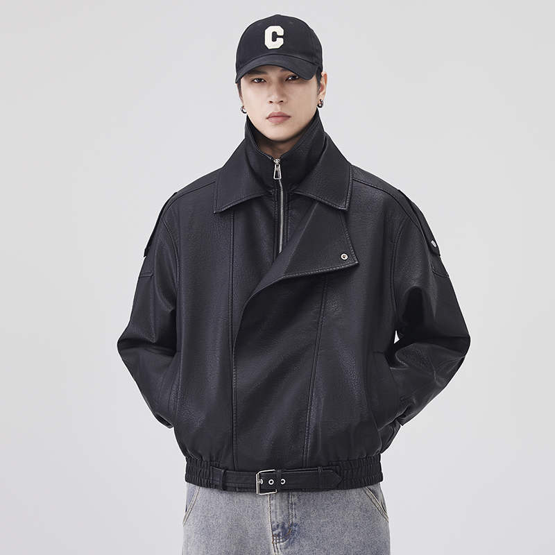 Autumn Winter Leather Jacket M - Streetwear Brand Vintage recension och pris