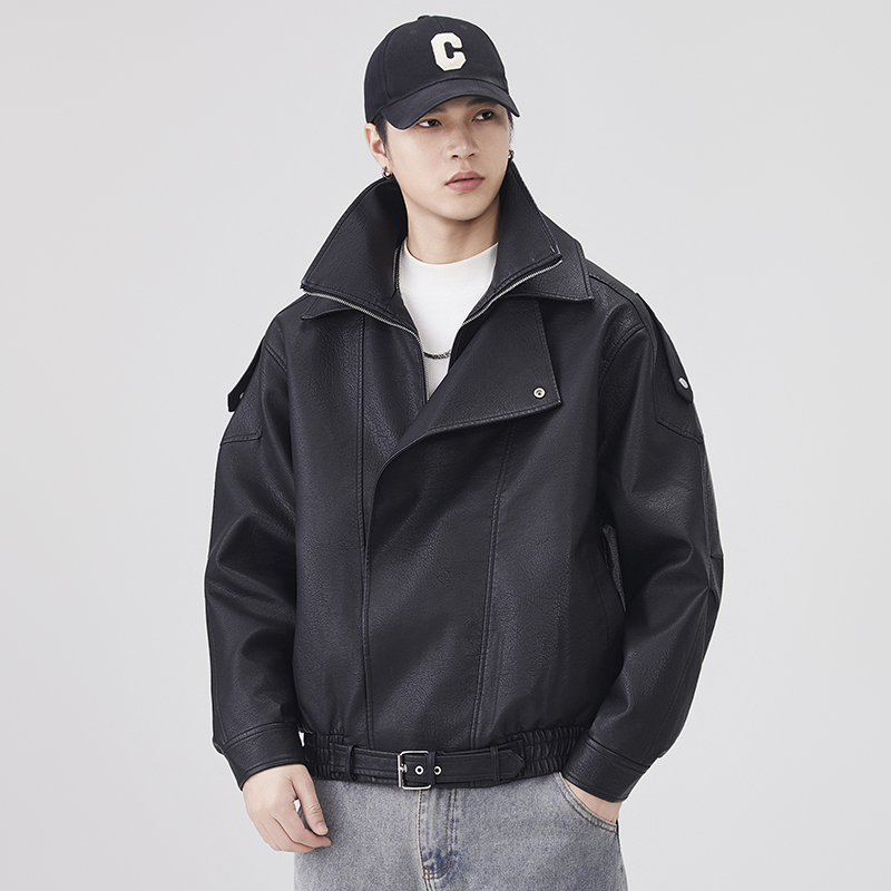 Autumn Winter Leather Jacket M - Streetwear Brand Vintage recension och pris