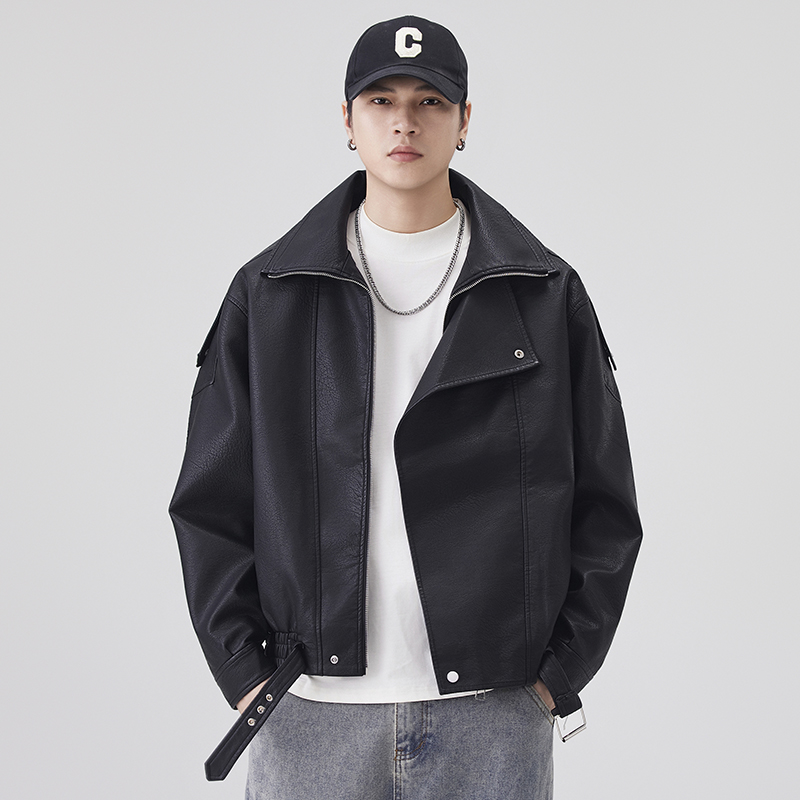Autumn Winter Leather Jacket M - Streetwear Brand Vintage recension och pris