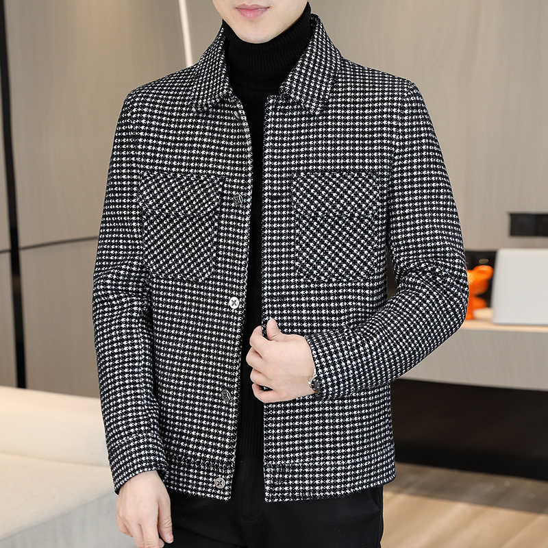 Brand Winter Plaid Woolen Jack - Streetwear Clothing Brands recension och pris