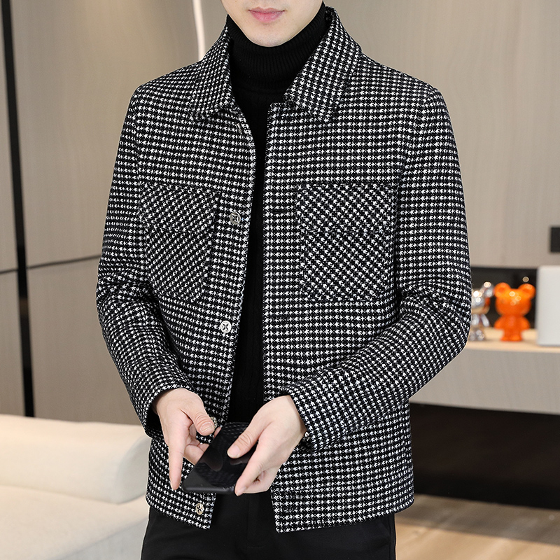 Brand Winter Plaid Woolen Jack - Streetwear Clothing Brands recension och pris