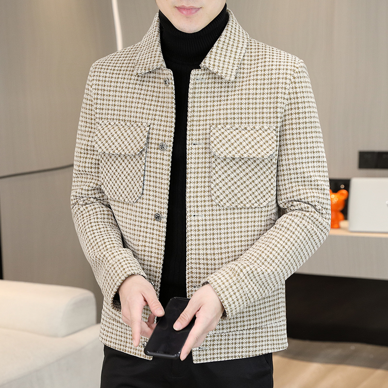 Brand Winter Plaid Woolen Jack - Streetwear Clothing Brands recension och pris