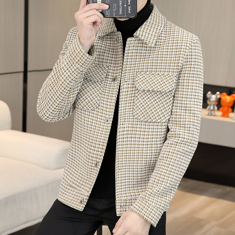 Brand Winter Plaid Woolen Jack - Streetwear Clothing Brands recension och pris