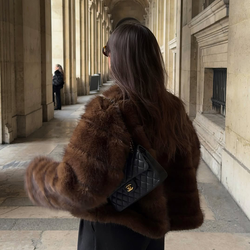 Vintage Brown Patchwork Fur Co - Streetwear Brand Vintage recension och pris
